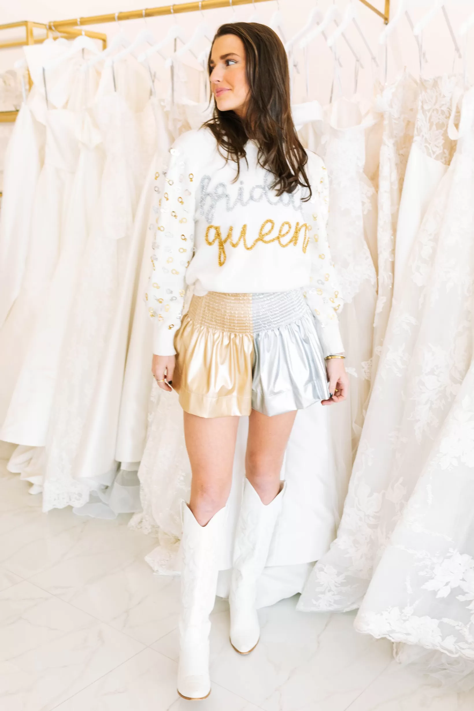 Fashion Queen of Sparkles Bridal Queen Sweater