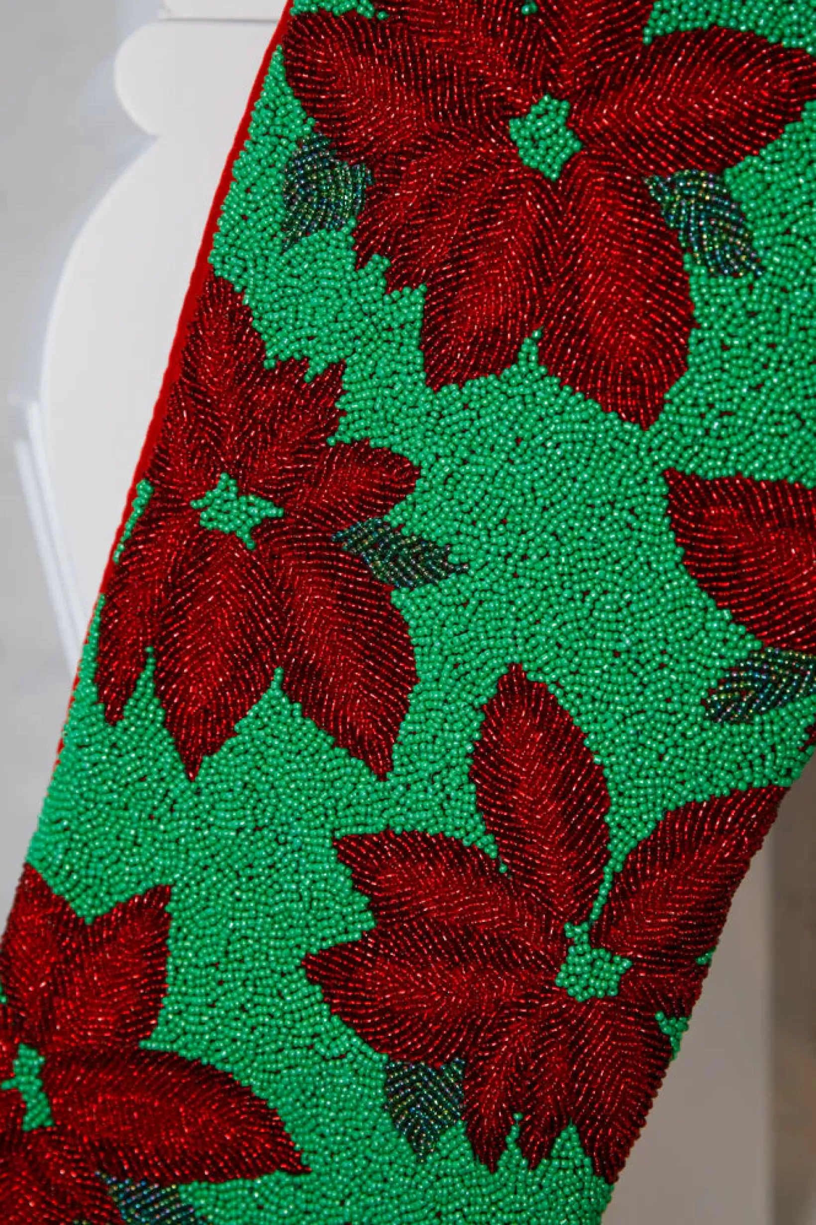 Flash Sale Queen of Sparkles ITES x Sami Riccioli x Green Poinsettia Stocking