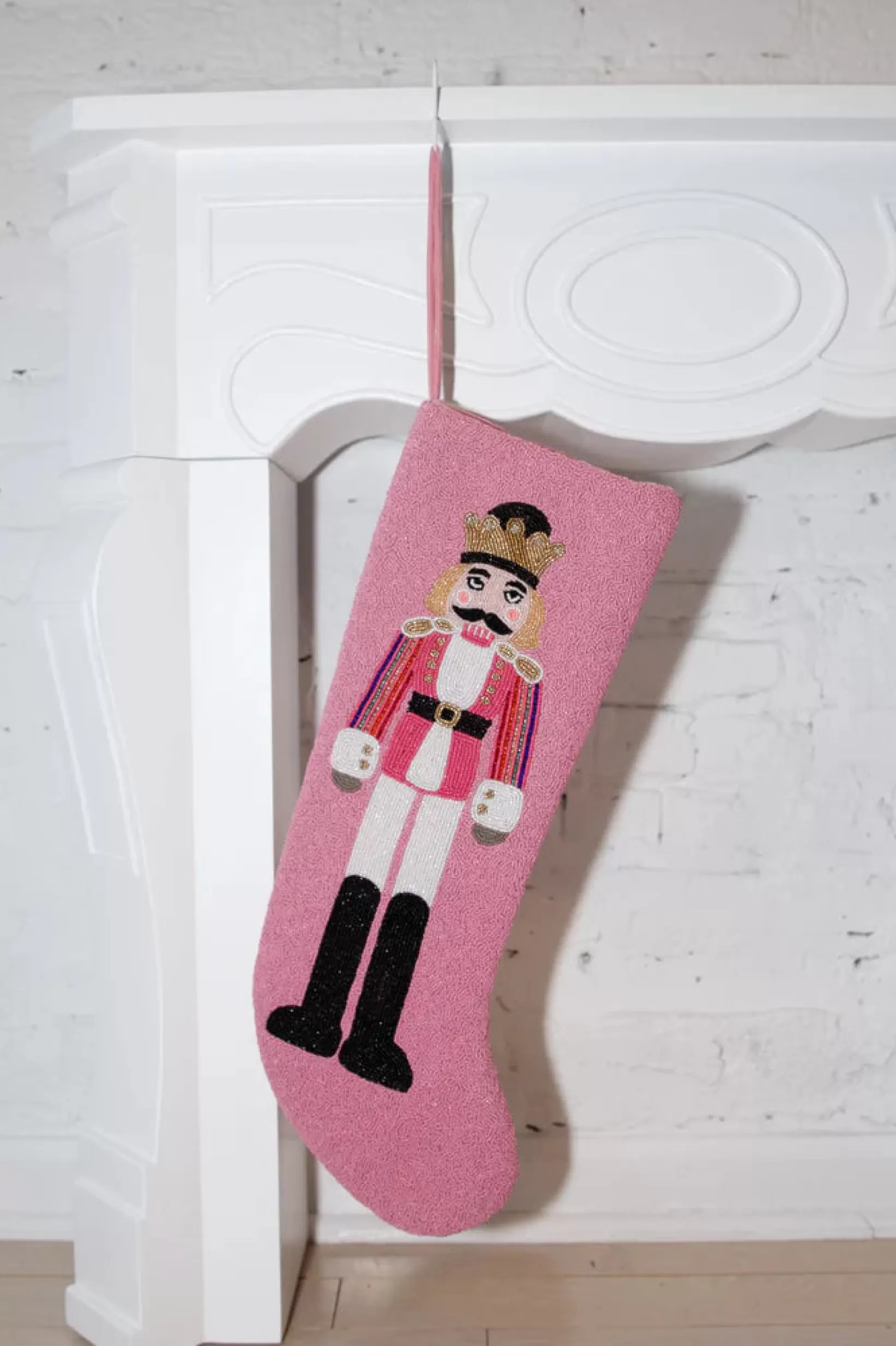 Clearance Queen of Sparkles ITES x Sami Riccioli x Pink Fair Skin Nutcracker Stocking
