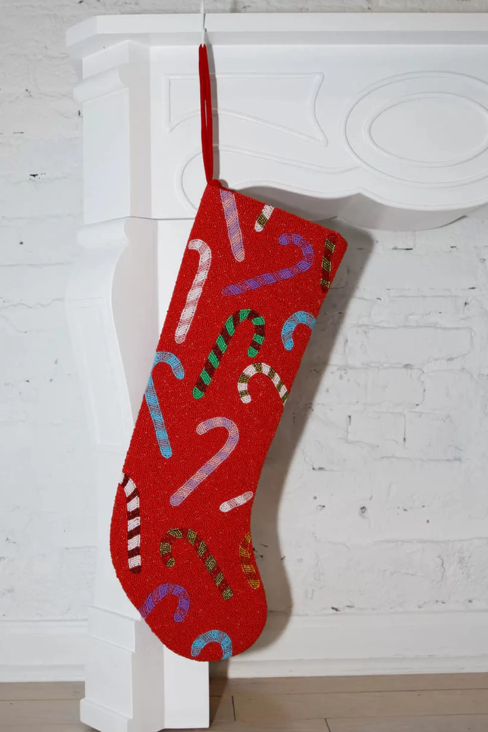 Fashion Queen of Sparkles ITES x Sami Riccioli x Red Candy Cane Stocking