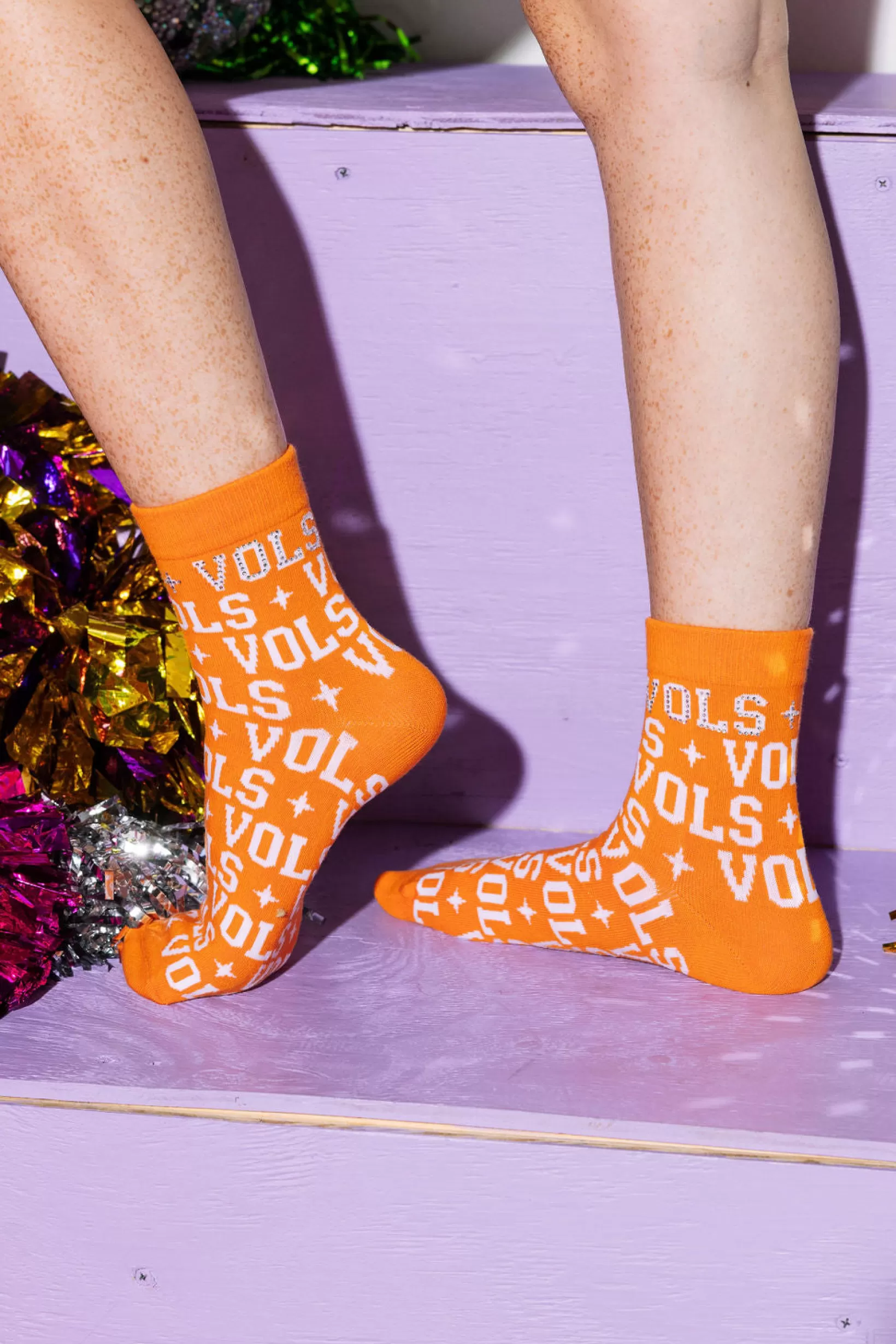 Cheap Queen of Sparkles Licensed - 'Vols' Socks ORANGE