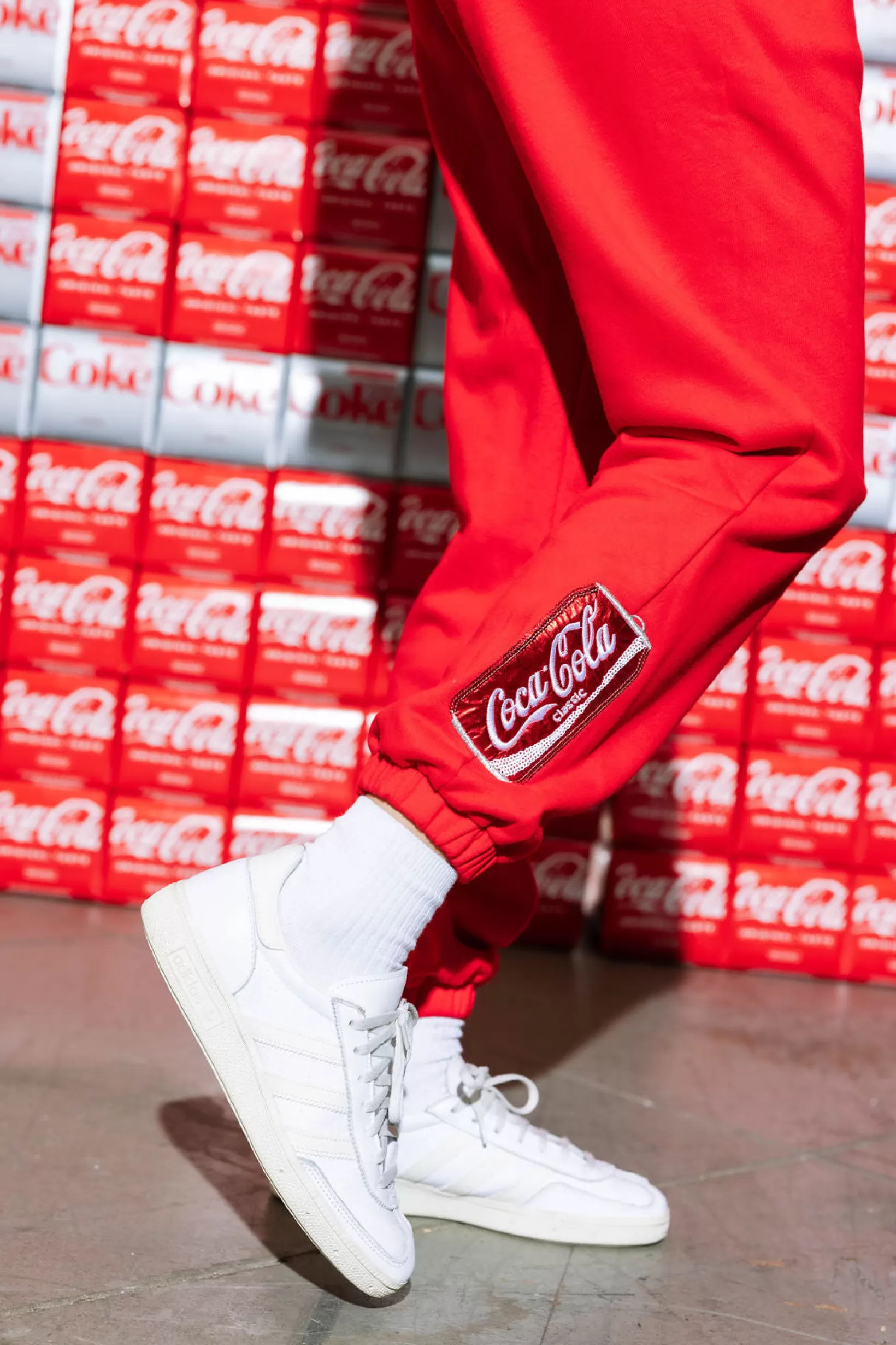 Sale Queen of Sparkles Coca-Cola® Can Joggers Red